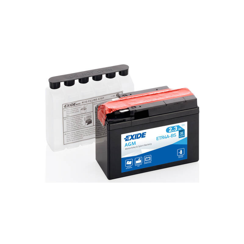Motobatéria EXIDE EXCELL ** ETR4A-BS 12V 2Ah 35A