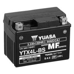 Motobatéria YUASA YTX4L-BS 12V 3Ah 50A
