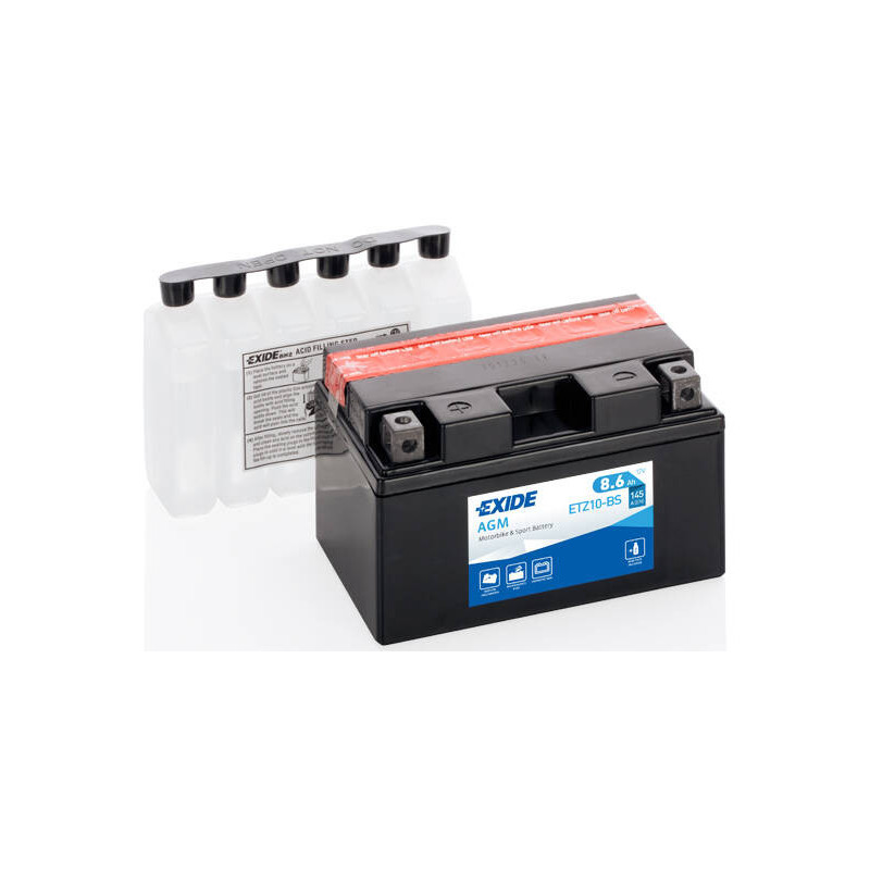Motobatéria EXIDE EXCELL ** ETZ10-BS 12V 9Ah 145A
