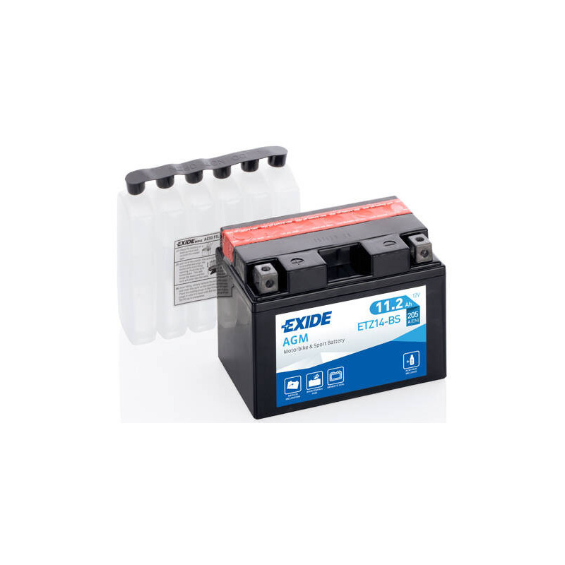 Motobatéria EXIDE EXCELL ** ETZ14-BS 12V 11Ah 205A