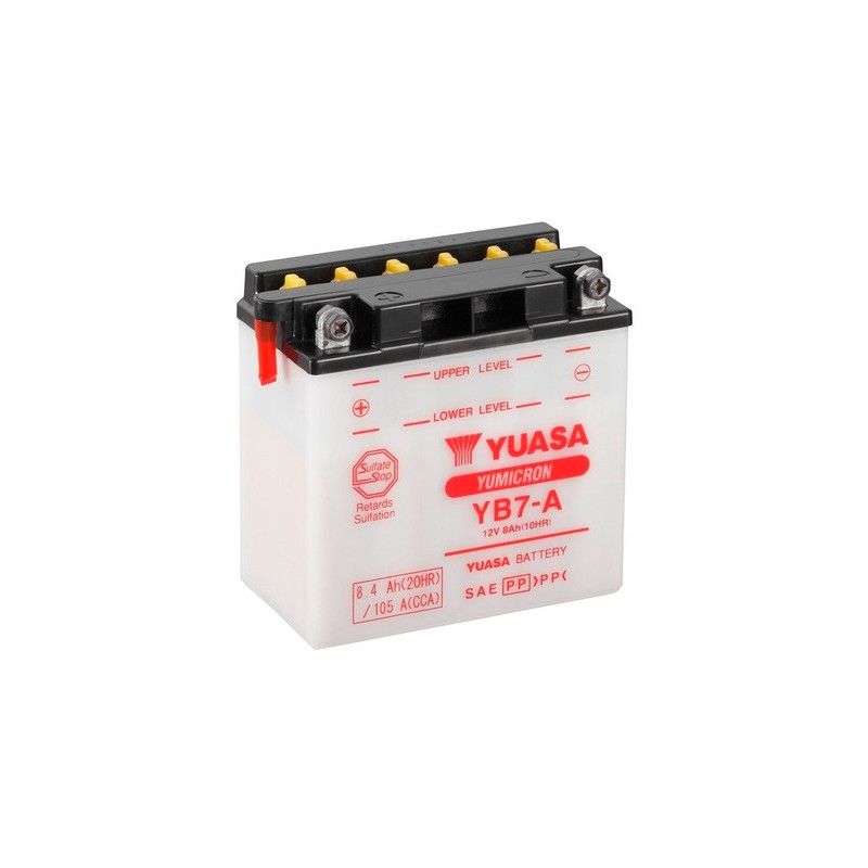 Motobatéria YUASA YB7-A 12V 8Ah 105A