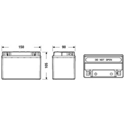 Motobatéria CENTRA CK091 12V 9Ah 120A