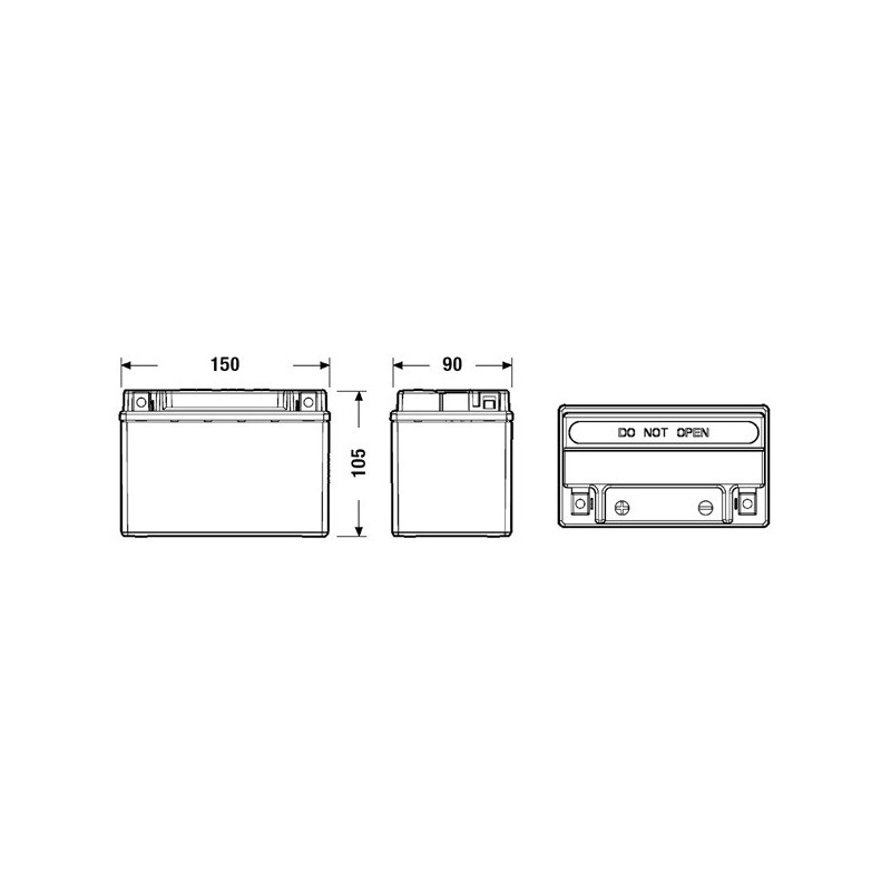 Motobatéria CENTRA CK091 12V 9Ah 120A