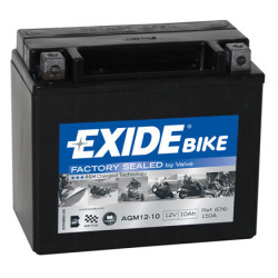 Motobatéria EXIDE AGM12-10 12V 10Ah 150A