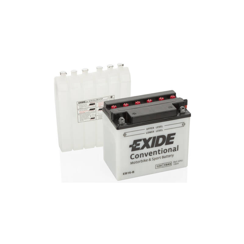 Motobatéria EXIDE EB16-B 12V 19Ah 190A