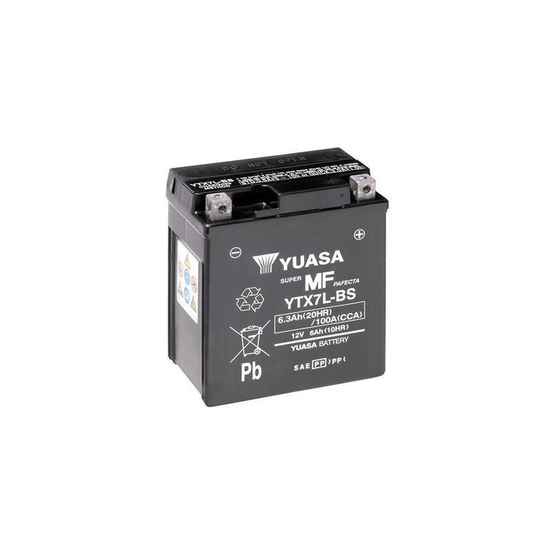 Motobatéria YUASA YTX7L-BS 12V 6Ah 100A