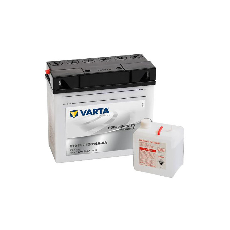 Motobatéria VARTA POWERSPORTS Freshpack 519013024I314 12V 19Ah 240A