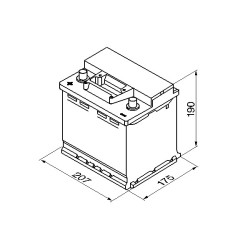 Autobatéria BOSCH S3 0 092 S30 030 12V 45Ah 400A