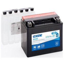 Motobatéria EXIDE EXCELL ** ETX14L-BS 12V 12Ah 200A
