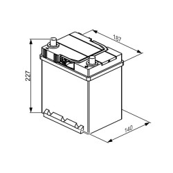 Autobatéria BOSCH 0 092 S40 300 12V 40Ah 330A