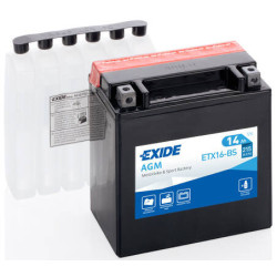 Motobatéria EXIDE EXCELL ** ETX16-BS 12V 14Ah 215A