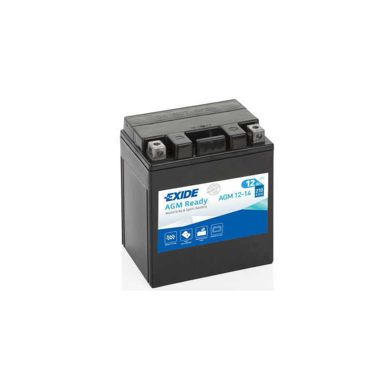 Motobatéria EXIDE AGM12-14 12V 12Ah 210A