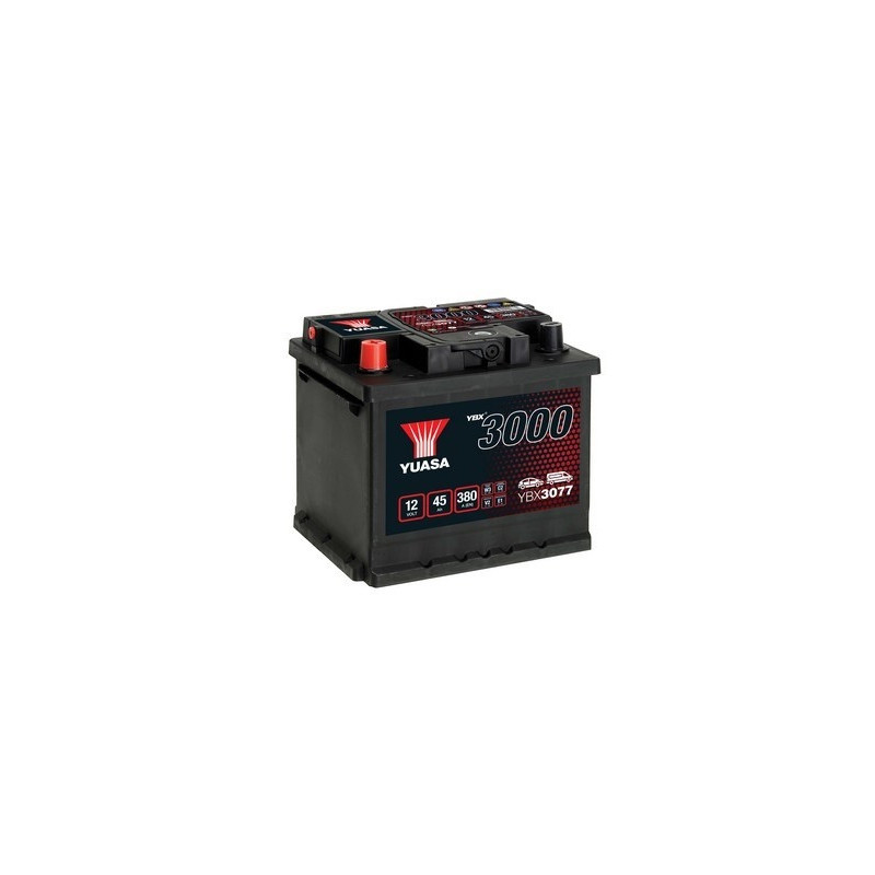 Autobatéria YUASA YBX3077 12V 45Ah 380A