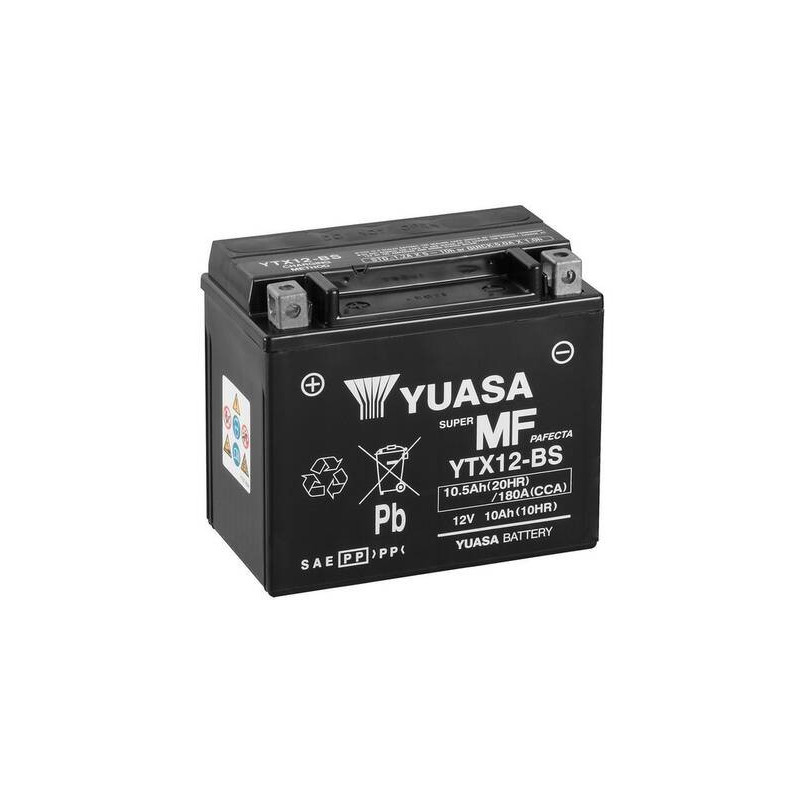Motobatéria YUASA YTX12-BS 12V 11Ah 180A