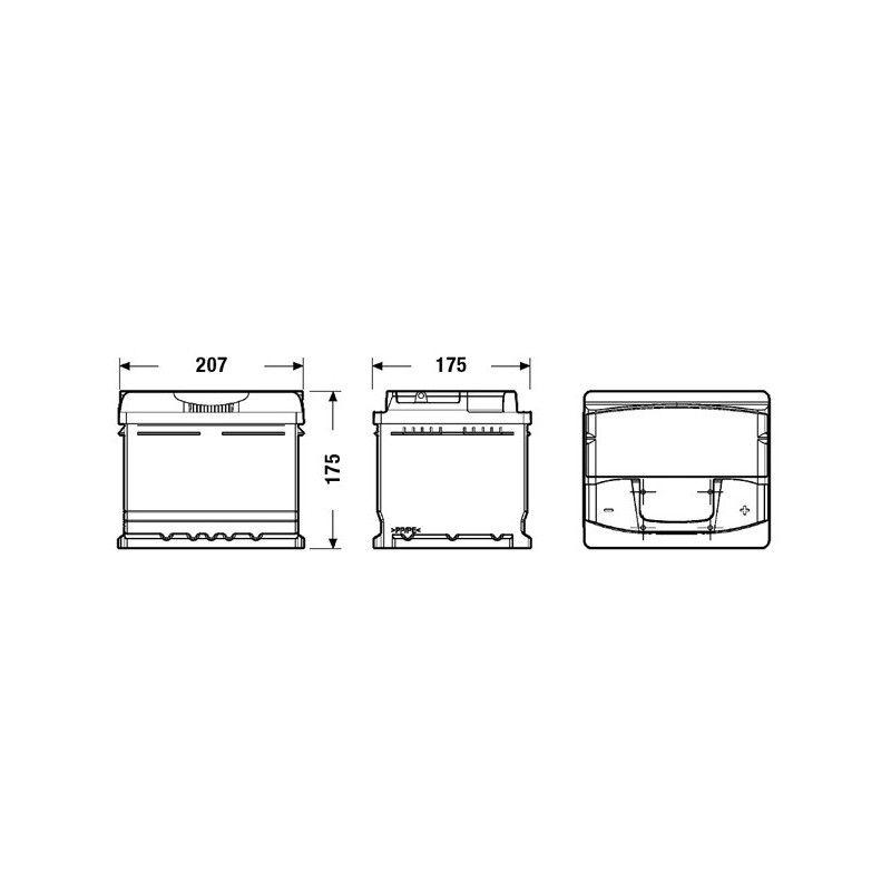 Autobatéria EXIDE EXIDE DUAL AGM EA472 12V 47Ah 450A