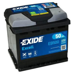 Autobatéria EXIDE EB500 12V 50Ah 450A