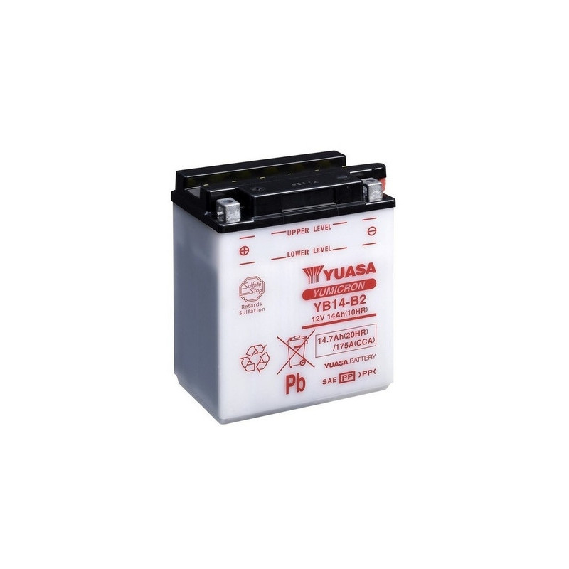 Motobatéria YUASA YB14-B2 12V 15Ah 175A