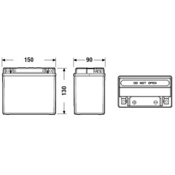 Motobatéria CENTRA CK111 12V 11Ah 150A