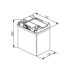 Autobatéria BOSCH S4 0 092 S40 180 12V 40Ah 330A
