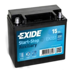 Motobatéria EXIDE EK151 12V 15Ah 200A