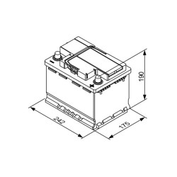 Autobatéria BOSCH SLI 0 092 T30 050 12V 55Ah 420A