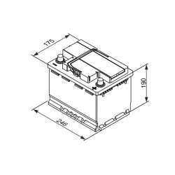 Autobatéria BOSCH SLI 0 092 T30 050 12V 55Ah 420A