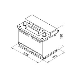 Autobatéria BOSCH S3 0 092 S30 080 12V 70Ah 640A