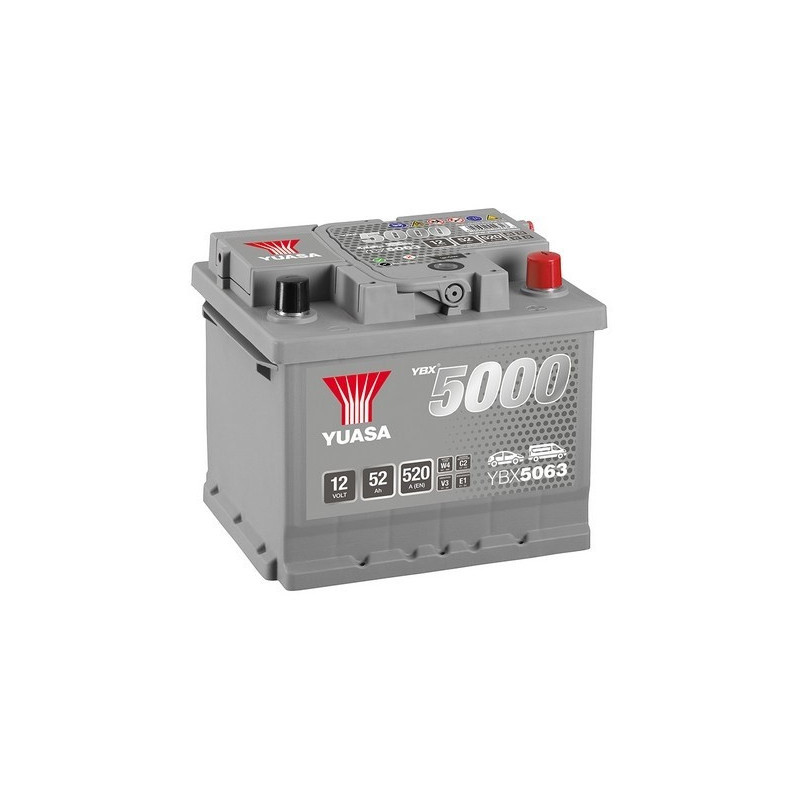 Autobatéria YUASA YBX5063 12V 52Ah 520A