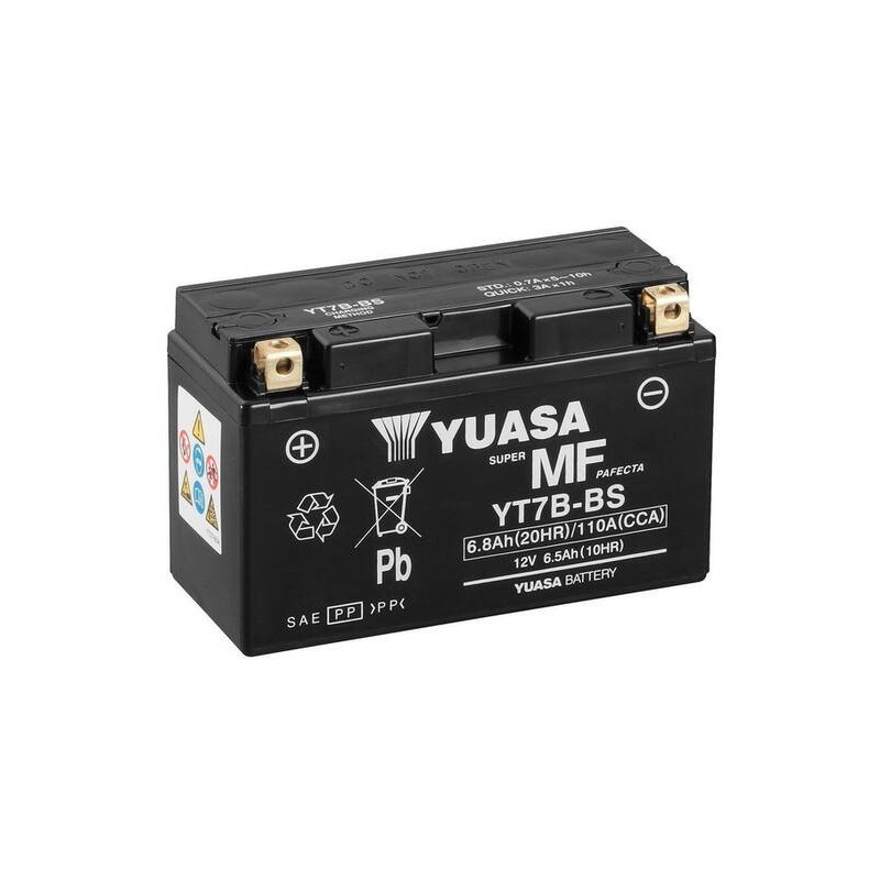Motobatéria YUASA YT7B-BS 12V 7Ah 110A