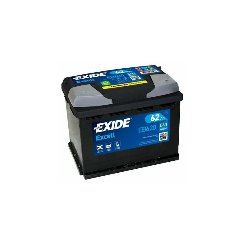 Autobatéria EXIDE EB620 12V 62Ah 540A