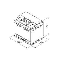 Autobatéria BOSCH S5 0 092 S50 010 12V 52Ah 520A