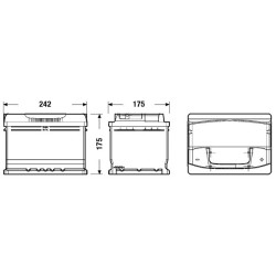 Autobatéria EXIDE EXIDE DUAL AGM EA612 12V 61Ah 600A