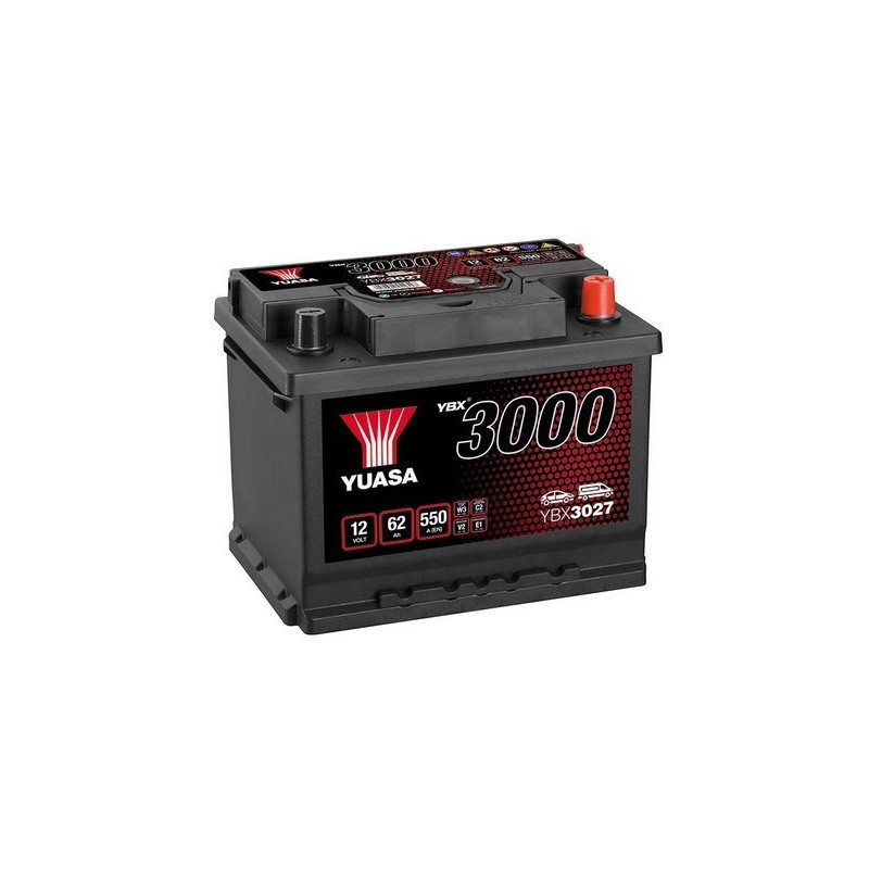 Autobatéria YUASA YBX3027 12V 62Ah 550A
