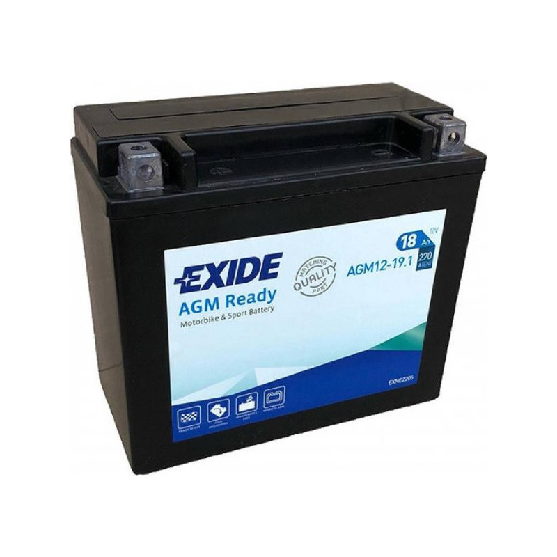 Motobatéria EXIDE AGM12-19.1 12V 18Ah 270A