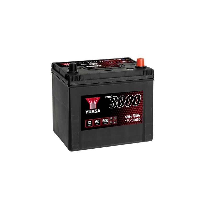 Autobatéria YUASA YBX3005 12V 60Ah 500A