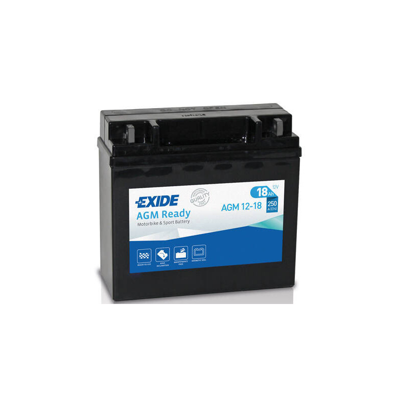 Motobatéria EXIDE AGM12-18 12V 18Ah 250A