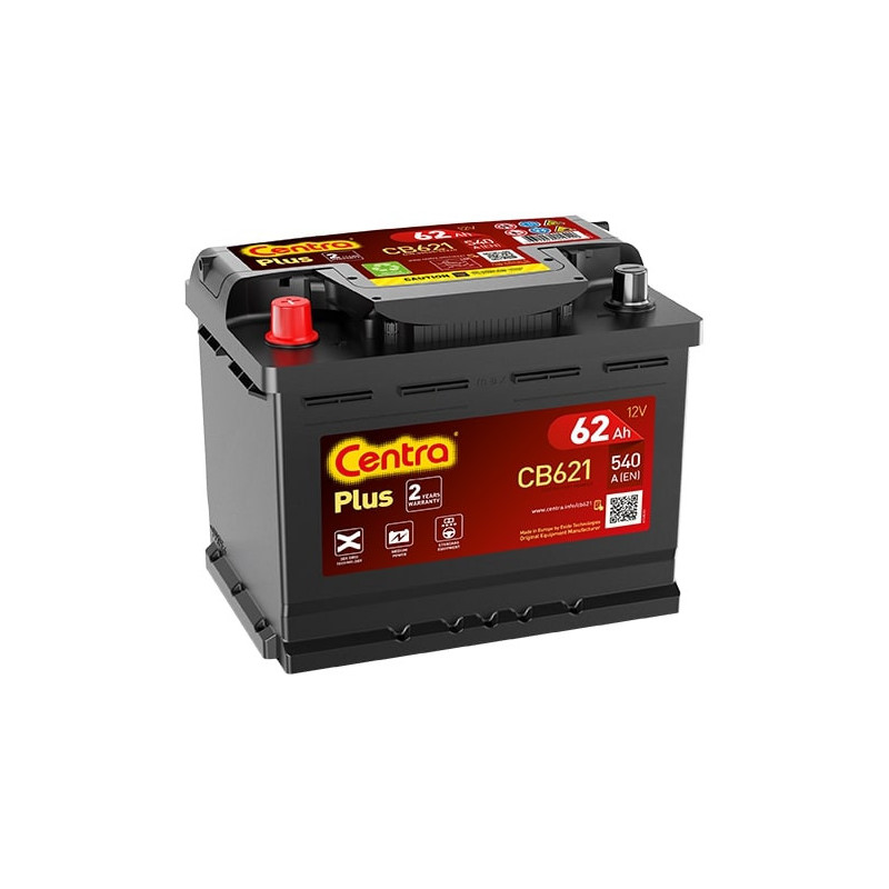 Autobatéria CENTRA CENTRA EFB CB621 12V 62Ah 540A