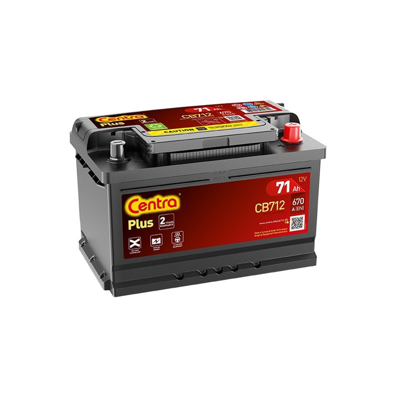 Autobatéria CENTRA CENTRA EFB CB712 12V 71Ah 670A