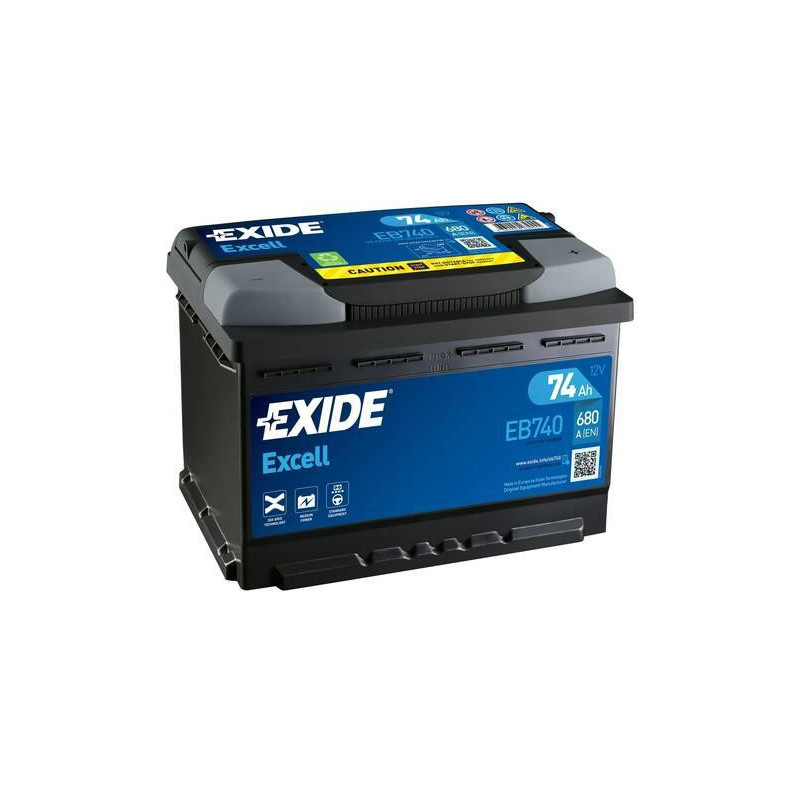 Autobatéria EXIDE EB740 12V 74Ah 680A