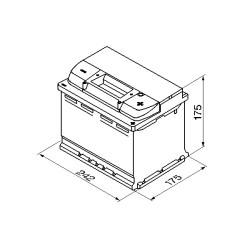 Autobatéria BOSCH S5 0 092 S50 040 12V 61Ah 600A