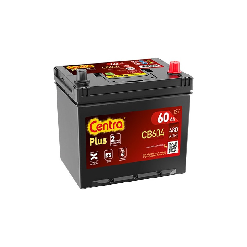 Autobatéria CENTRA CENTRA EFB CB604 12V 60Ah 480A