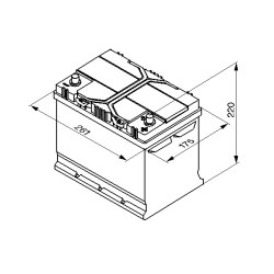 Autobatéria BOSCH S4 0 092 S40 260 12V 70Ah 630A