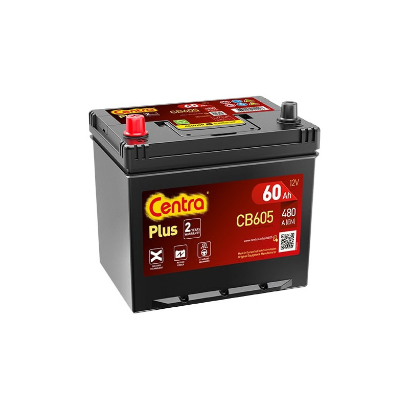 Autobatéria CENTRA CENTRA EFB CB605 12V 60Ah 480A