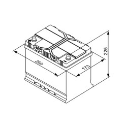 Autobatéria BOSCH S4 0 092 S40 270 12V 70Ah 630A