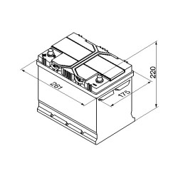 Autobatéria BOSCH S4 0 092 S40 270 12V 70Ah 630A