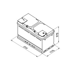 Autobatéria BOSCH 0 092 S40 100 12V 80Ah 740A