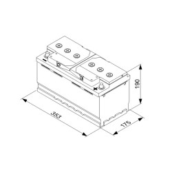Autobatéria BOSCH 0 092 T30 130 12V 88Ah 680A