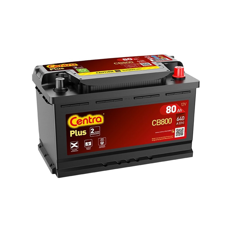 Autobatéria CENTRA CENTRA EFB CB800 12V 80Ah 640A