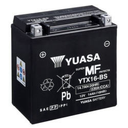 Motobatéria YUASA YTX16-BS 12V 15Ah 230A