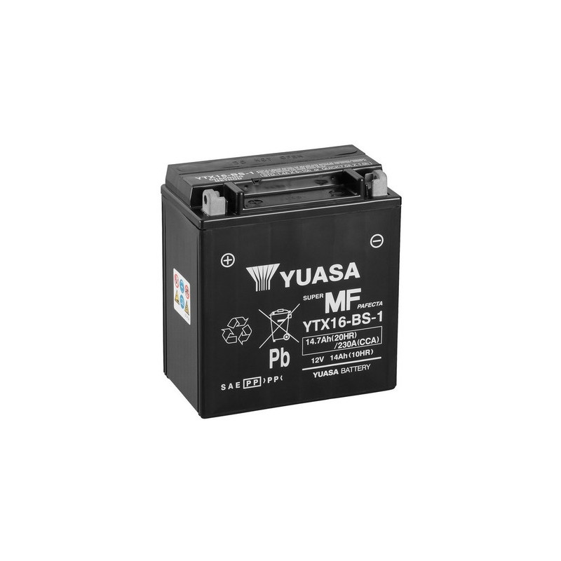 Motobatéria YUASA YTX16-BS-1 12V 15Ah 230A
